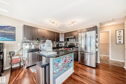 4908 213 Street Nw, Edmonton, AB - Indoor Photo Showing Kitchen With Stainless Steel Kitchen
