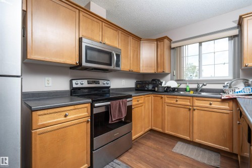 319 4407 23 Street, Edmonton, AB - Indoor Photo Showing Kitchen With Double Sink