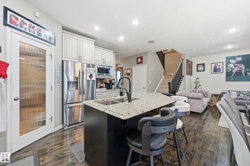 12410 171A Avenue, Edmonton, AB - Indoor Photo Showing Kitchen With Stainless Steel Kitchen With Double Sink With Upgraded Kitchen
