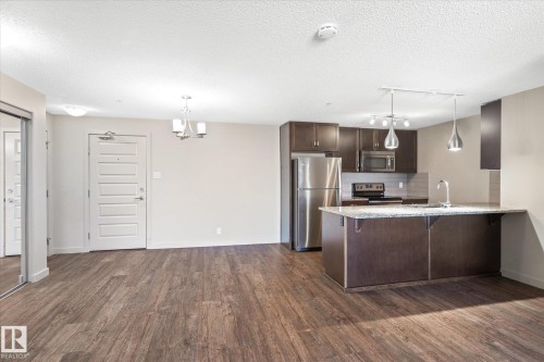 316 4008 Savaryn Drive, Edmonton, AB - Indoor Photo Showing Kitchen With Stainless Steel Kitchen