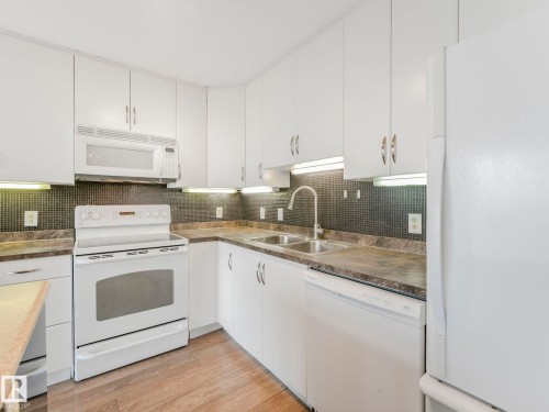 332 16035 132 Street, Edmonton, AB - Indoor Photo Showing Kitchen With Double Sink