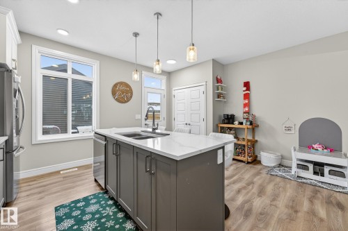 1318 Siskin Wynd, Edmonton, AB - Indoor Photo Showing Kitchen With Double Sink