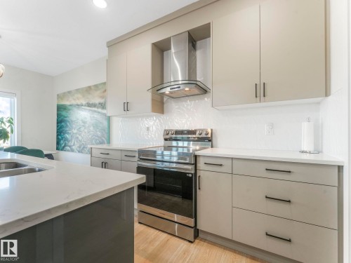 3063 200 Street, Edmonton, AB - Indoor Photo Showing Kitchen With Double Sink
