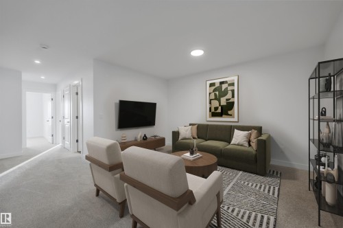 282 Lodge Pole Place, Leduc, AB - Indoor Photo Showing Living Room