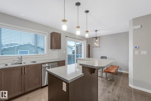 6862 21A Avenue Sw, Edmonton, AB - Indoor Photo Showing Kitchen With Double Sink