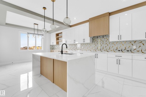 4306 36 Street, Beaumont, AB - Indoor Photo Showing Kitchen With Upgraded Kitchen