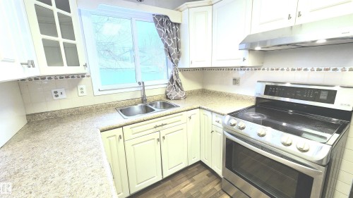 11447 127 Street, Edmonton, AB - Indoor Photo Showing Kitchen With Double Sink