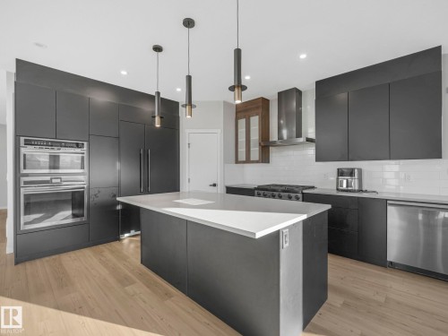 1212 25 Street, Edmonton, AB - Indoor Photo Showing Kitchen With Upgraded Kitchen