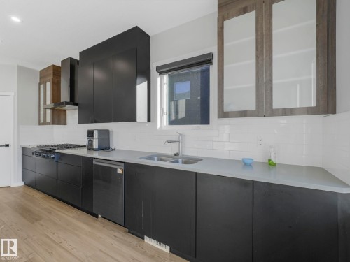 1212 25 Street, Edmonton, AB - Indoor Photo Showing Kitchen With Double Sink