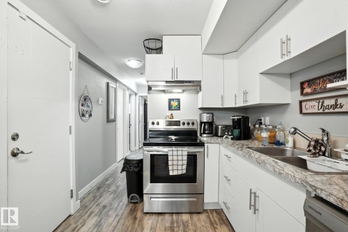 10436 154 Street, Edmonton, AB - Indoor Photo Showing Kitchen With Double Sink