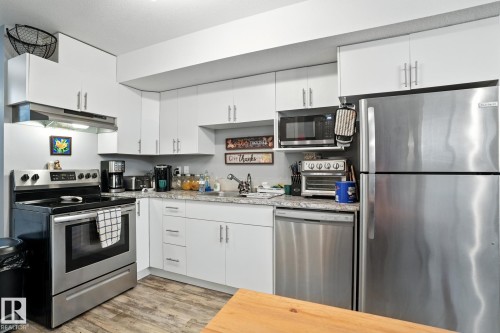 10436 154 Street, Edmonton, AB - Indoor Photo Showing Kitchen With Stainless Steel Kitchen