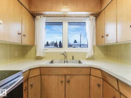 11412 134A Avenue, Edmonton, AB - Indoor Photo Showing Kitchen With Double Sink