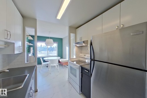 207 11420 40 Avenue, Edmonton, AB - Indoor Photo Showing Kitchen With Double Sink