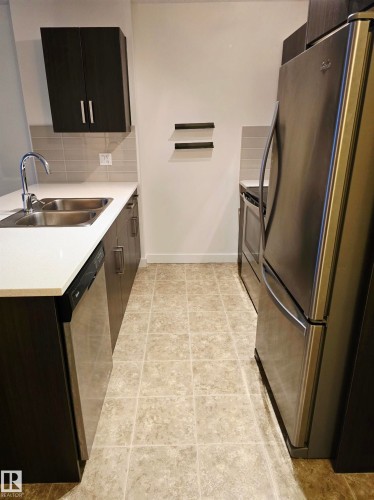101 667 Watt Boulevard, Edmonton, AB - Indoor Photo Showing Kitchen With Double Sink