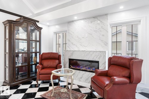 11833 102 Avenue, Edmonton, AB - Indoor With Fireplace