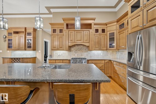 25 53522 Rge Road 274, Rural Parkland County, AB - Indoor Photo Showing Kitchen With Double Sink With Upgraded Kitchen