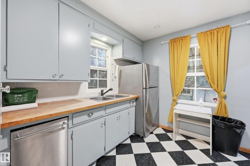 10835 64 Avenue, Edmonton, AB - Indoor Photo Showing Kitchen With Double Sink