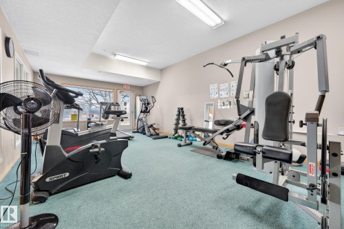 418 200 Bethel Drive, Sherwood Park, AB - Indoor Photo Showing Gym Room