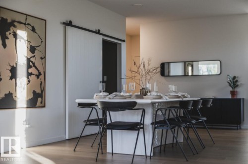 7111 50A Avenue, Beaumont, AB - Indoor Photo Showing Dining Room