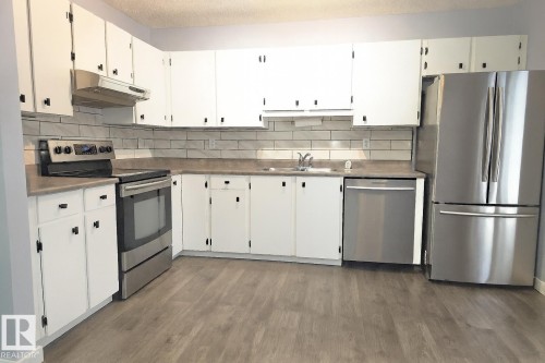 2 10205 158 Avenue, Edmonton, AB - Indoor Photo Showing Kitchen With Stainless Steel Kitchen With Double Sink
