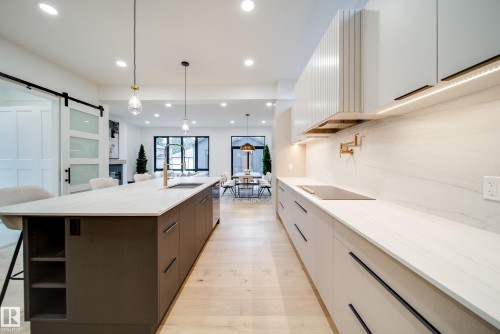 40A Valleyview Crescent, Edmonton, AB - Indoor Photo Showing Kitchen With Upgraded Kitchen