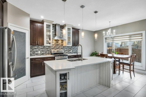 5121 1B Avenue, Edmonton, AB - Indoor Photo Showing Kitchen With Double Sink With Upgraded Kitchen