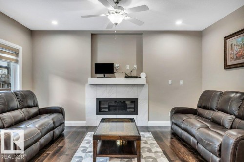 5121 1B Avenue, Edmonton, AB - Indoor With Fireplace
