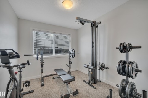 944 Berg Place, Leduc, AB - Indoor Photo Showing Gym Room