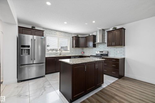 9852 217 Street Nw, Edmonton, AB - Indoor Photo Showing Kitchen With Upgraded Kitchen