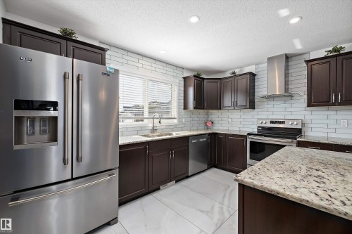 9852 217 Street Nw, Edmonton, AB - Indoor Photo Showing Kitchen With Upgraded Kitchen