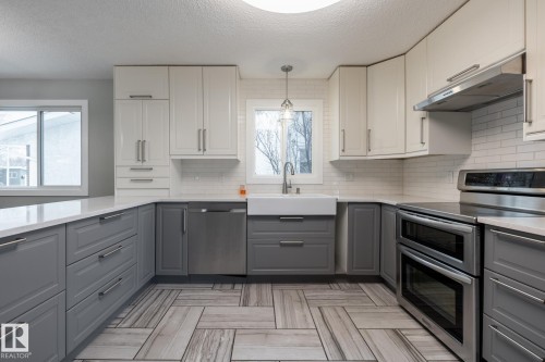15003 58 Street, Edmonton, AB - Indoor Photo Showing Kitchen With Upgraded Kitchen