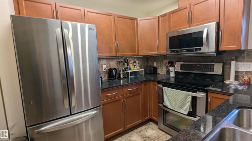 203 11140 68 Avenue, Edmonton, AB - Indoor Photo Showing Kitchen With Stainless Steel Kitchen