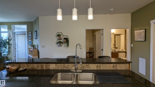 203 11140 68 Avenue, Edmonton, AB - Indoor Photo Showing Kitchen With Double Sink