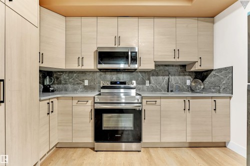 2123 18 Avenue, Edmonton, AB - Indoor Photo Showing Kitchen With Upgraded Kitchen