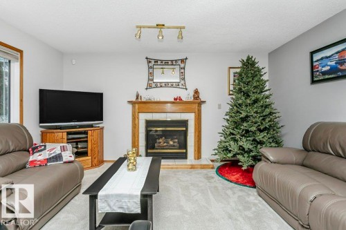 13020 157 Avenue Nw, Edmonton, AB - Indoor Photo Showing Living Room With Fireplace