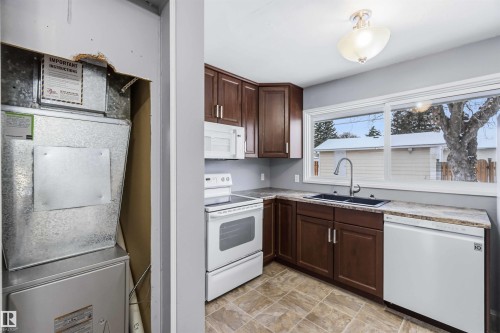 8114 160 Street, Edmonton, AB - Indoor Photo Showing Kitchen With Double Sink