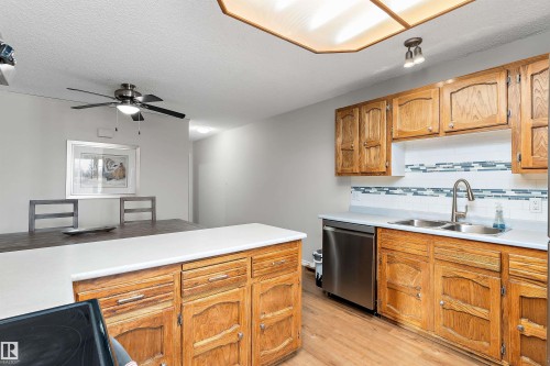 5020 147 Street, Edmonton, AB - Indoor Photo Showing Kitchen With Double Sink