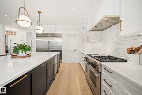 13915 104 Avenue, Edmonton, AB - Indoor Photo Showing Kitchen With Upgraded Kitchen