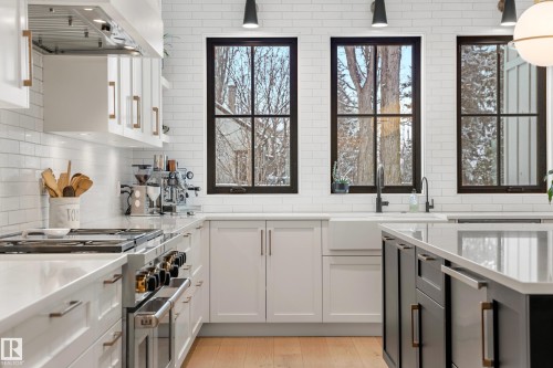 13915 104 Avenue, Edmonton, AB - Indoor Photo Showing Kitchen With Upgraded Kitchen