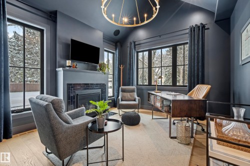 13915 104 Avenue, Edmonton, AB - Indoor With Fireplace