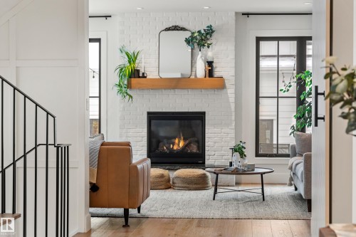 13915 104 Avenue, Edmonton, AB - Indoor With Fireplace