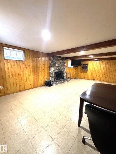 5015 47 Ave, Onoway, AB - Indoor With Fireplace