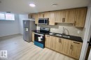 Bsmt 8857 Carson Way, Edmonton, AB  - Indoor Photo Showing Kitchen With Double Sink 