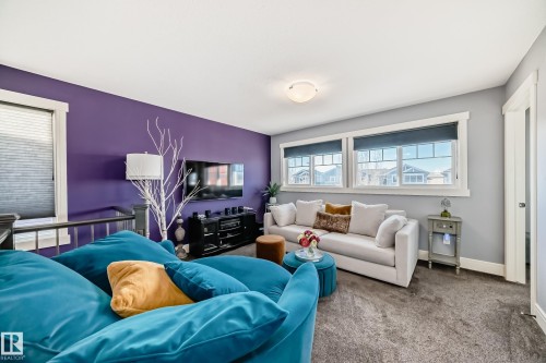 3411 8 Street, Edmonton, AB - Indoor Photo Showing Living Room