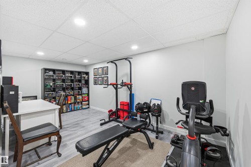 140 Axbridge Gate, Sherwood Park, AB - Indoor Photo Showing Gym Room