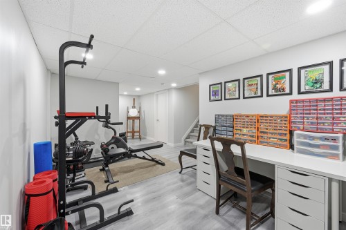 140 Axbridge Gate, Sherwood Park, AB - Indoor Photo Showing Gym Room