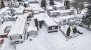 View of snowy aerial view - 543 Evergreen St, Edmonton, AB  - Outdoor 