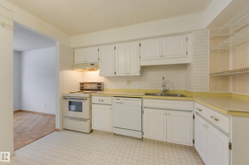 13449 40 Street, Edmonton, AB - Indoor Photo Showing Kitchen With Double Sink