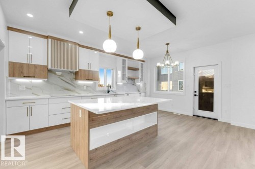 6032 19 Street, Rural Leduc County, AB - Indoor Photo Showing Kitchen With Upgraded Kitchen