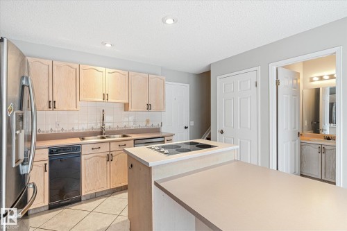 4 90 Liberton Drive, St. Albert, AB - Indoor Photo Showing Kitchen With Double Sink